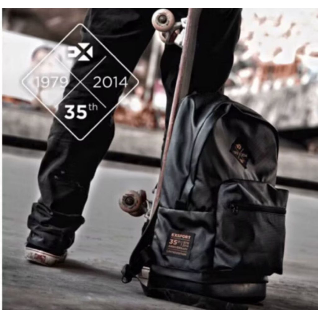 Exsport 35th Anniversary Laptop Backpack สีดํา ORIGINAL