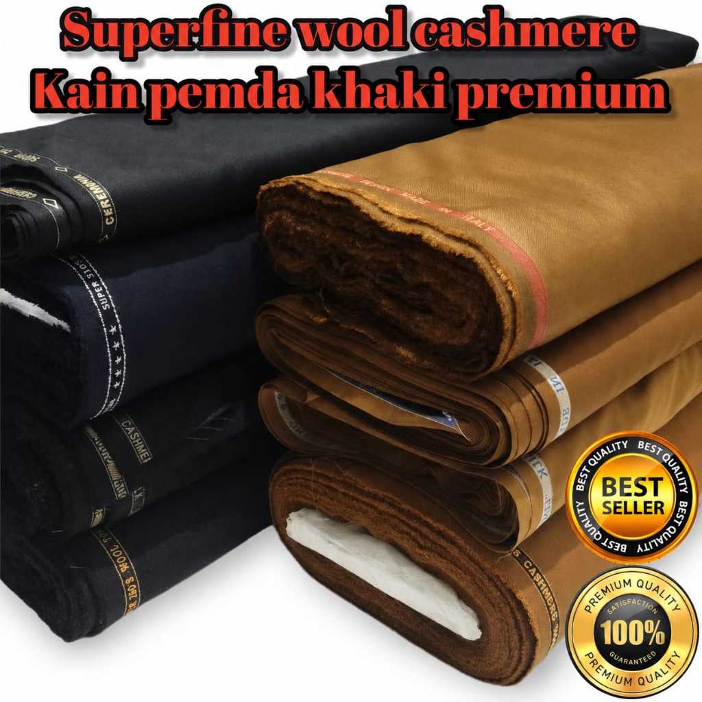 KATUN Khaki ผ้าวูลและผ้าไหมพรีเมียมสุด ผ้าข้าราชการ วัสดุชุดข้าราชการภาค PNS PDH ASN ผ้าคอตตอนพื้นฐา