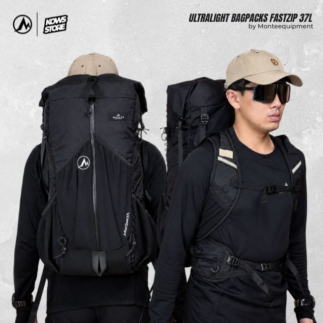 MONTE EQUIPMENT FASTZIP HIKING OUTDOOR BACKPACK DAYPACK 37L - กระเป๋า MOUNTAIN สําหรับผู้ชายและผู้หญ