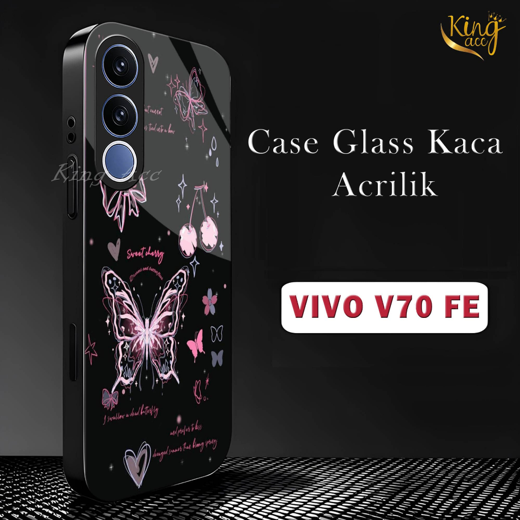Softcase แก้วเคลือบเงาสําหรับ Vivo V70 Fe ใหม่ 2026-Cassing Hp Vivo V70 Fe-Case Hp Protector Vivo V7