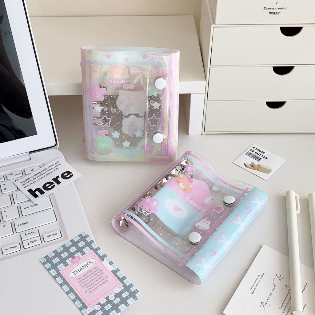 MY LITTLE BERRY - Aesthetic Binder Size M5 - Mini Journal Binder - M5 Size Binder 5 ห่วง