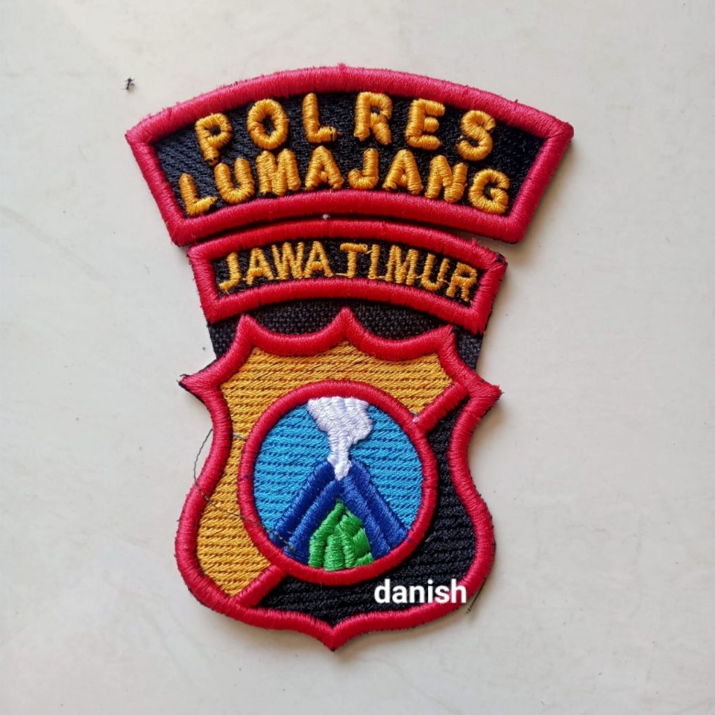 EMBROIDERED BET โลโก้ SYMBOL OF THE EAST JAVA REGIONAL POLICE SYMBOL