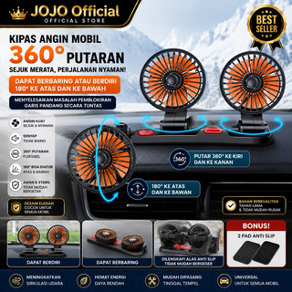 Kipas Angin Dashboard Mobil 12V/24V dengan Tiga Kepala Blower Super Dingin