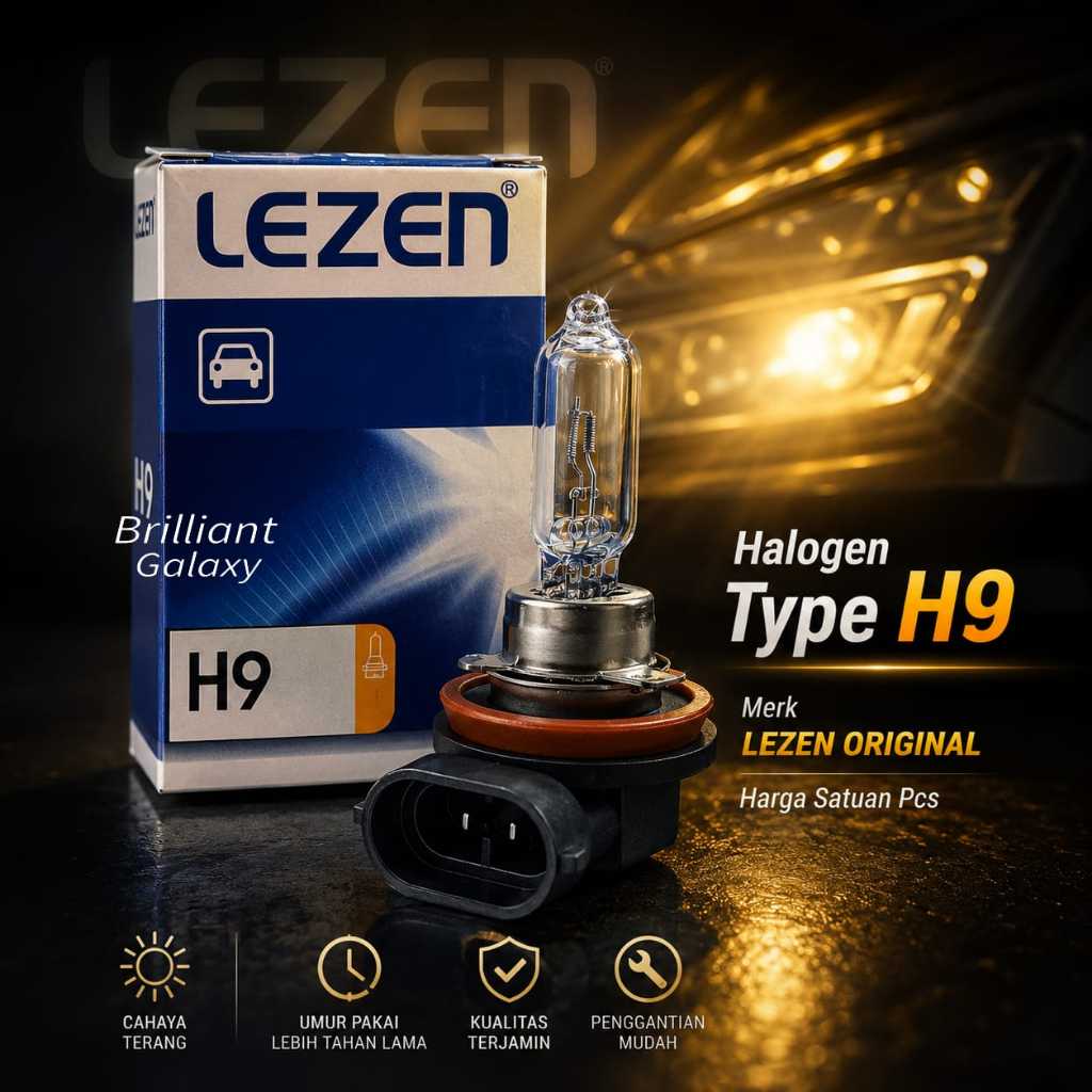 VIP3 * หลอดฮาโลเจน - H9 12v 65w - LEZEN Original