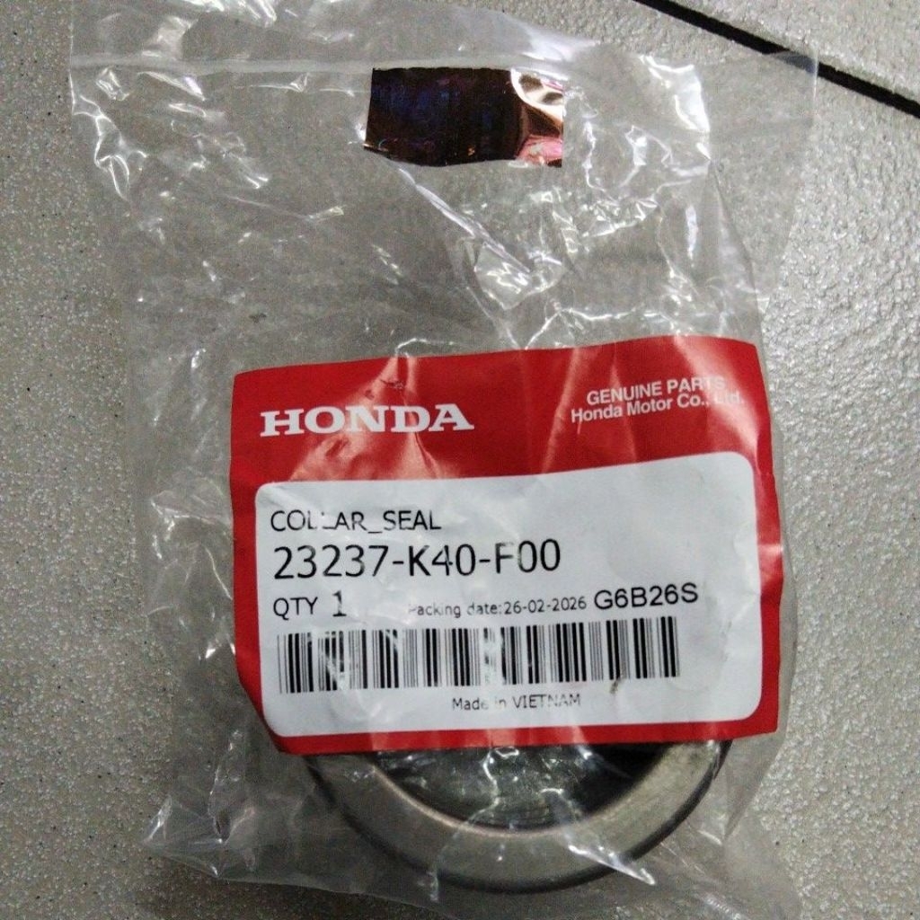 23237K40F00 – ซีลปกเสื้อ, PULLY FUNNEL ADV 160, PCX 160, SH150i ORIGINAL AHM