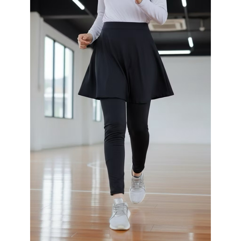 ZATA SKIRT LEGGING กีฬายิมนาสติกโยคะ Zumba ยิมมุสลิม