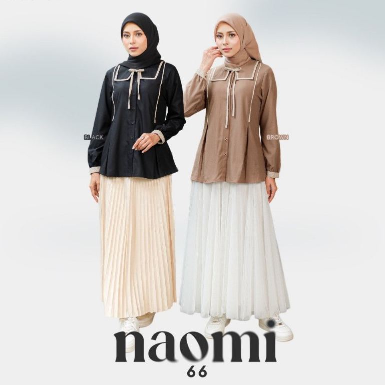 SIMPLE, MODERN BLOUSE TOP, NAOMI 66 (ETHICA RUMAH FAIQA)