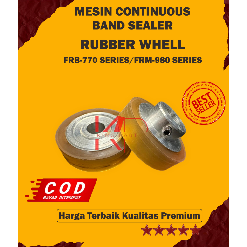 MESIN เครื่องซีลสายพานต่อเนื่อง FRB-770 / FRM-980 ล้อม้วนยาง