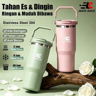 LECO LECO Water Bottle with Stainless Steel 304- 890mL dan 1200mL Tumbler Botol Air Minum Pegangan portabel untuk menambah dan menjaga suhu dingin, tahan panas dan dingin.