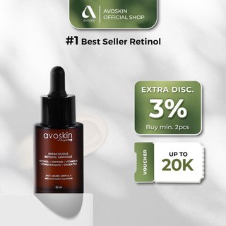 Ampoule Avoskin Miraculous Retinol 30ml - Anti Aging & Samarkan Kerutan