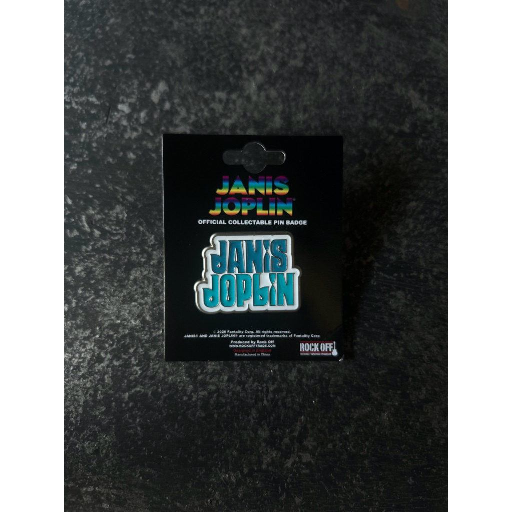 Janis Joplin - ตราพินโลโก้ซ้อน