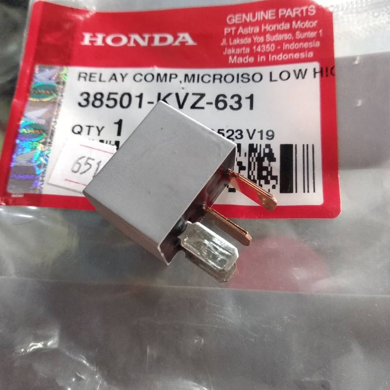 38501-KVZ-631 รีเลย์สวิตช์สตาร์ท Honda ADV, Beat, CB150, Genio, PCX, Scoopy, Spacy, Supra, Vario AM