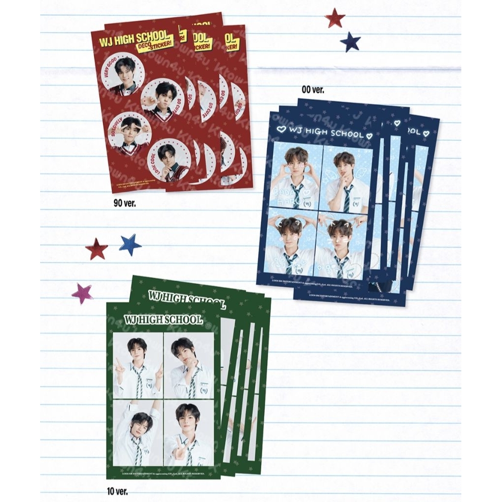 อย่างเป็นทางการ SMTR25 Reply High School WJ High School Deco สติกเกอร์ I Merch MD Hyunjun Woolin Dan