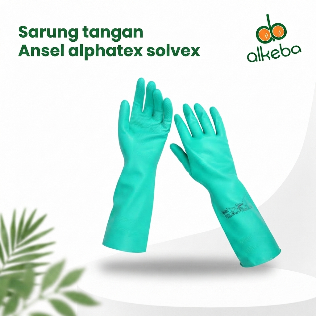 Ansell AlphaTec Solvex 37-176 ถุงมือไนไตรล์กันสารเคมี 9