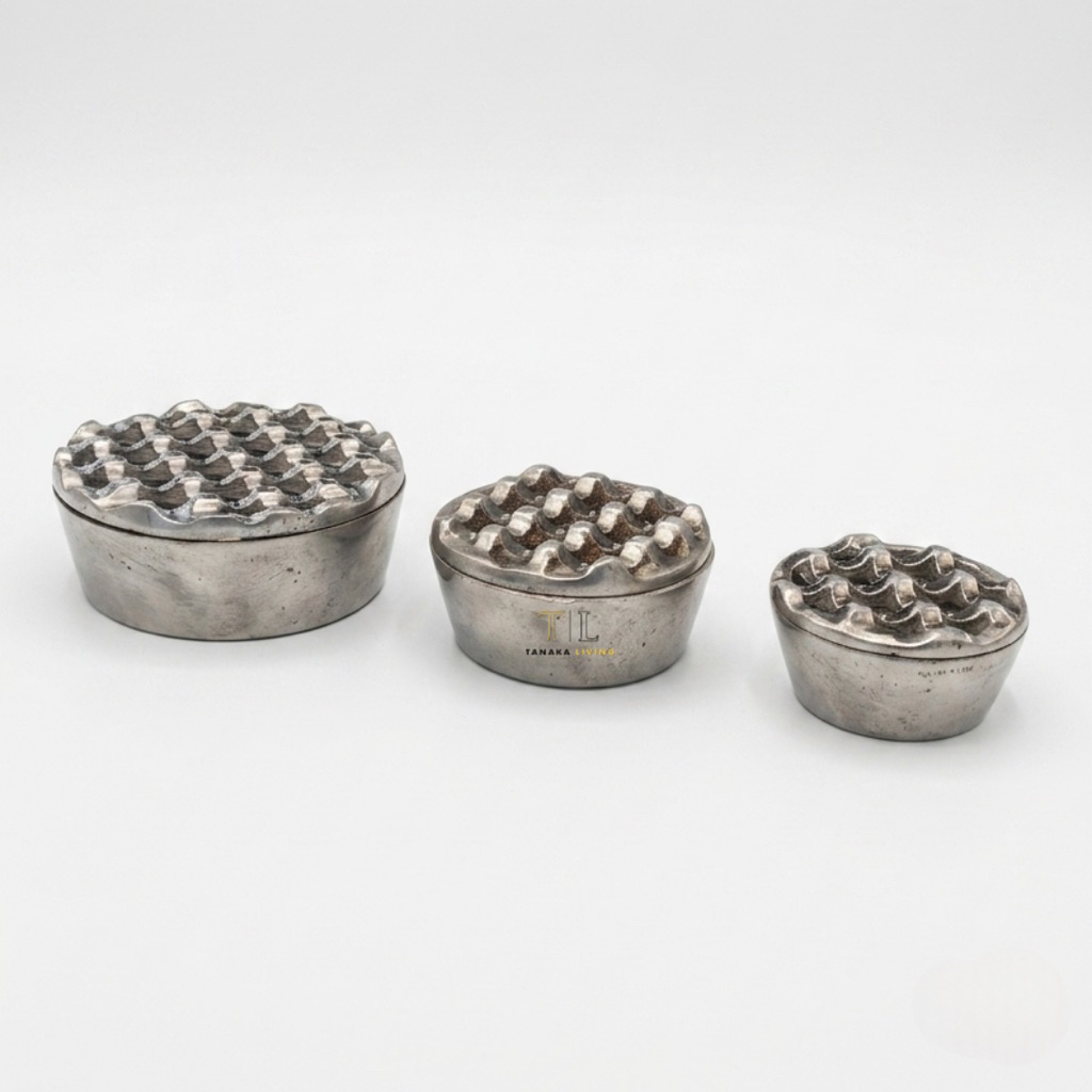 ASHTRAY อลูมิเนียมด้านข้าง / ASHTRAY อลูมิเนียมกลม / อลูมิเนียม / AESTTHETIC ASHTRAY