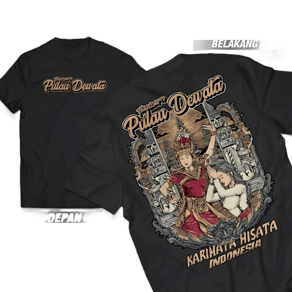 KARIMATA INDONESIAN TOURIST เสื้อยืด, KARIMATA INDONESIAN TOURIST Distro เสื้อยืดสําหรับผู้ชายและผู้
