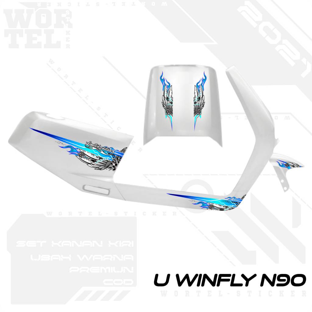 สติ๊กเกอร์แครอท - แถบมอเตอร์ไซค์ไฟฟ้า Uwinfly - Yadea Cool Wing มอเตอร์ไซค์ไฟฟ้าสติกเกอร์โปร่งใส (ตั