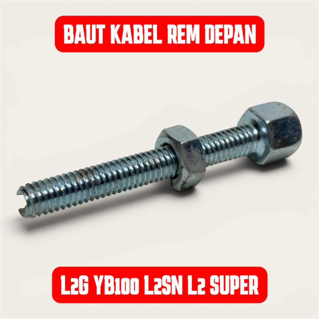 BRAKE CABLE ADJUSTMENT BOLT YB100 L2G L2S L2 SUPER L2SN YL2 DT 100 V75 V80