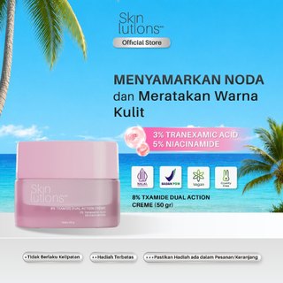 SKINLUTIONS ESC 8% TXAMIDE Dual Action Creme / Moisturizer Mencerahkan, Menyamarkan Noda Hitam & Menenangkan Kulit