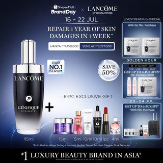 Lancome Genifique Ultimate Serum 115ml - Serum Wajah |  Hyaluronic Acid | Skin Barrier | Repair | Anti-Aging