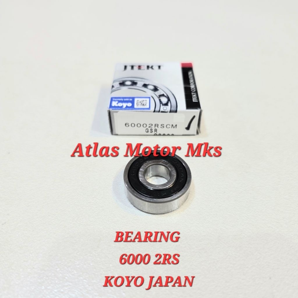[1PC][6000 2RS KOYO JAPAN] LAHAR BEARING LAKER 6000 2RS RUBBER CAP - ORIGINAL KOYO JAPAN [6002RS][GU