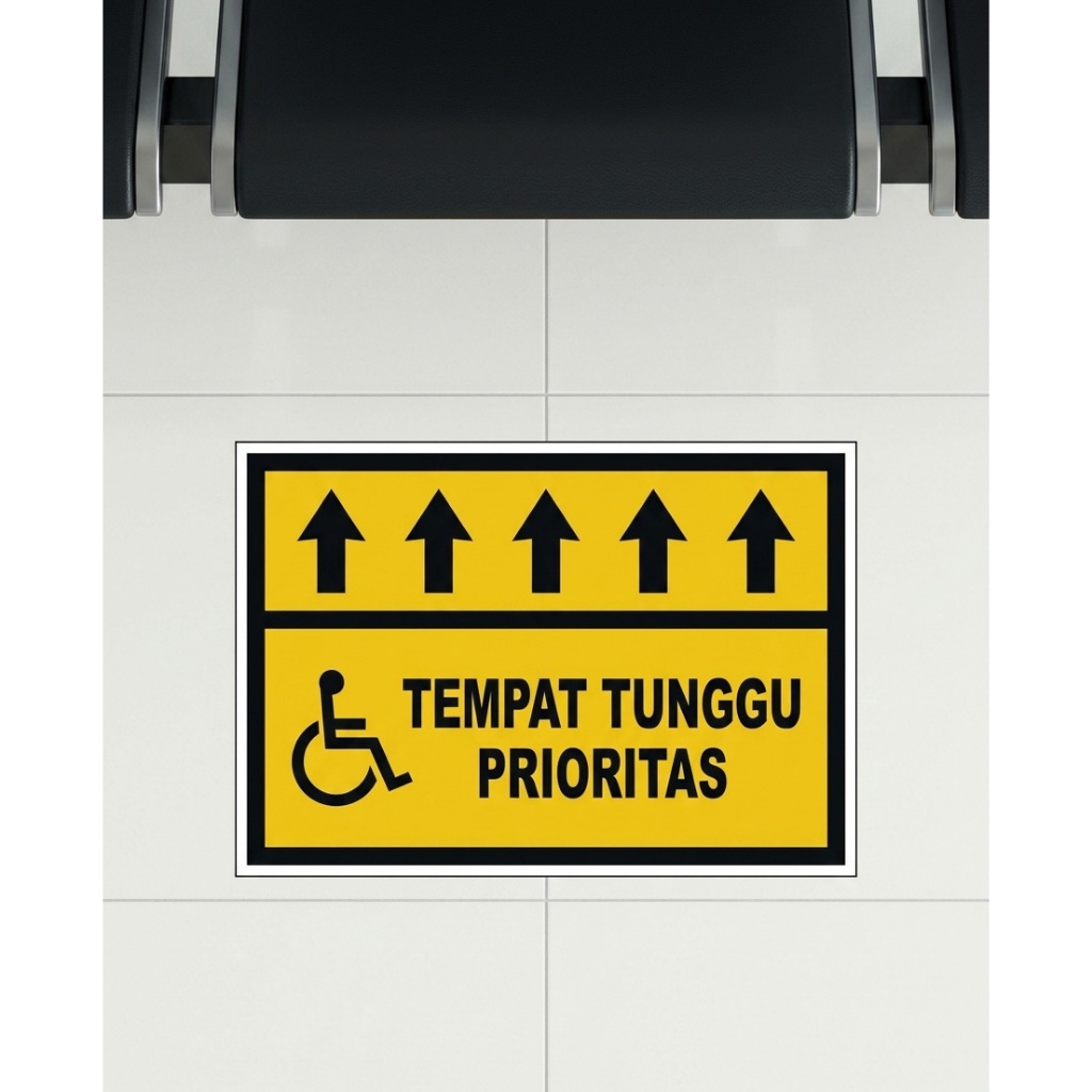 PRIORITY WAITING PLACE FLOOR STICKER / ที่นั่ง PRIORITY