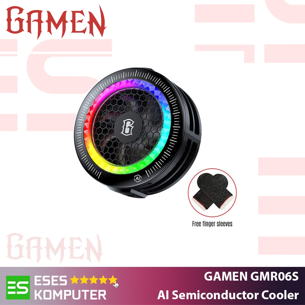 HP Cooler Phone GAMEN GMR06S RGB | AI เซมิคอนดักเตอร์ Gaming Phone Cooler