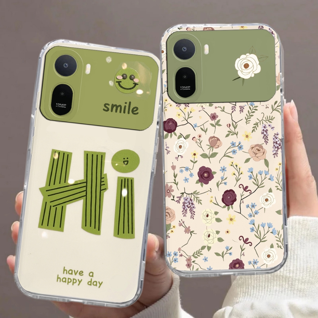 Softcase Hp สําหรับ Poco C81 Pro ล่าสุด 2026 A7 Pro X8 pro X8 Pro Max Clear Case ดอกไม้ Motif NC05