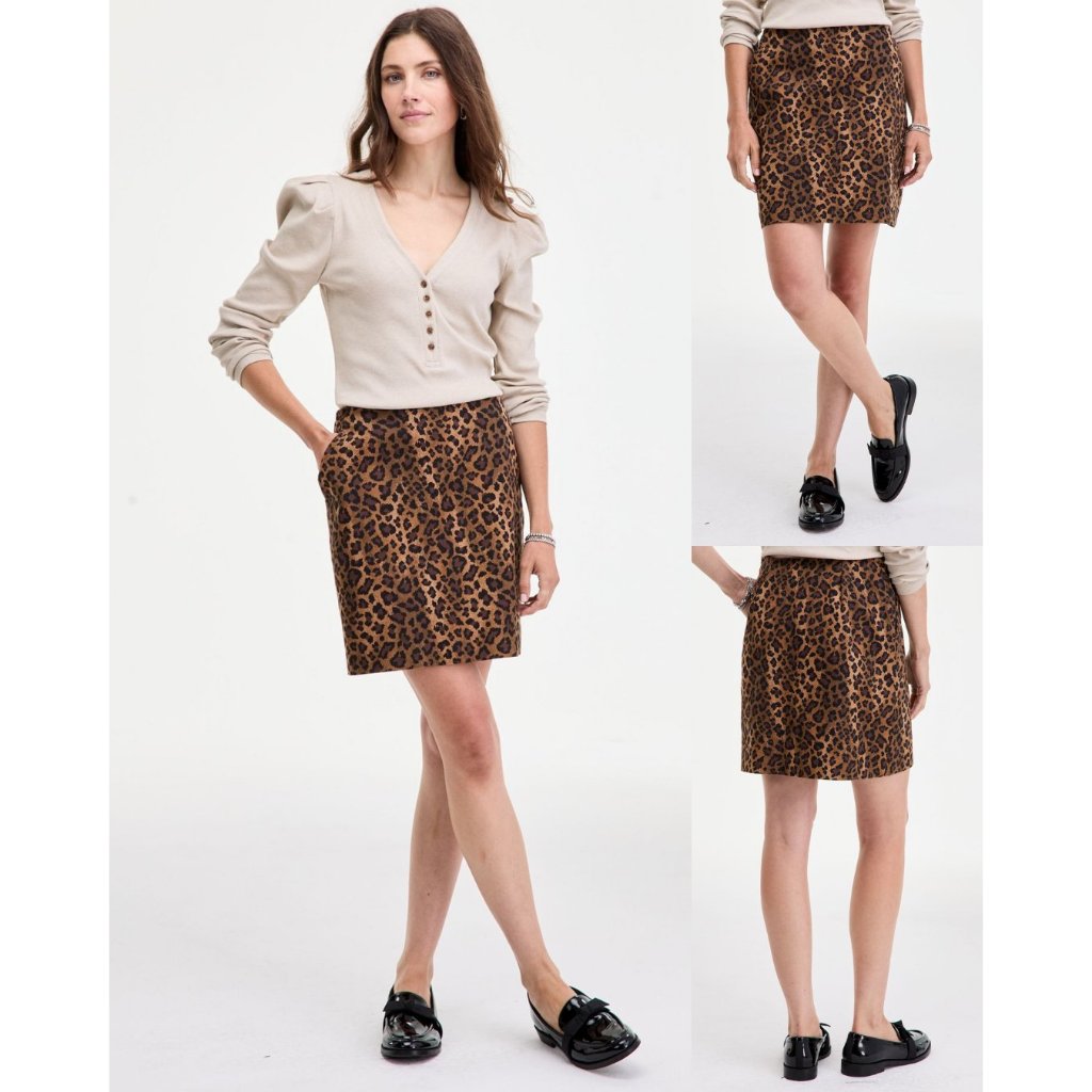 ONT Sketchy Leopard-Print Mini Skirt - 2790