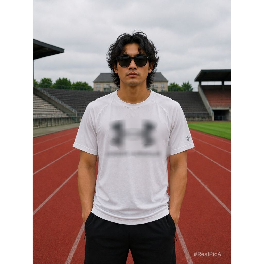 เสื้อเจอร์ซีย์ฟอกหนัง UND*R ARM*UR 0R1 ไซส์ M เหมาะกับ L (P67 x L53)