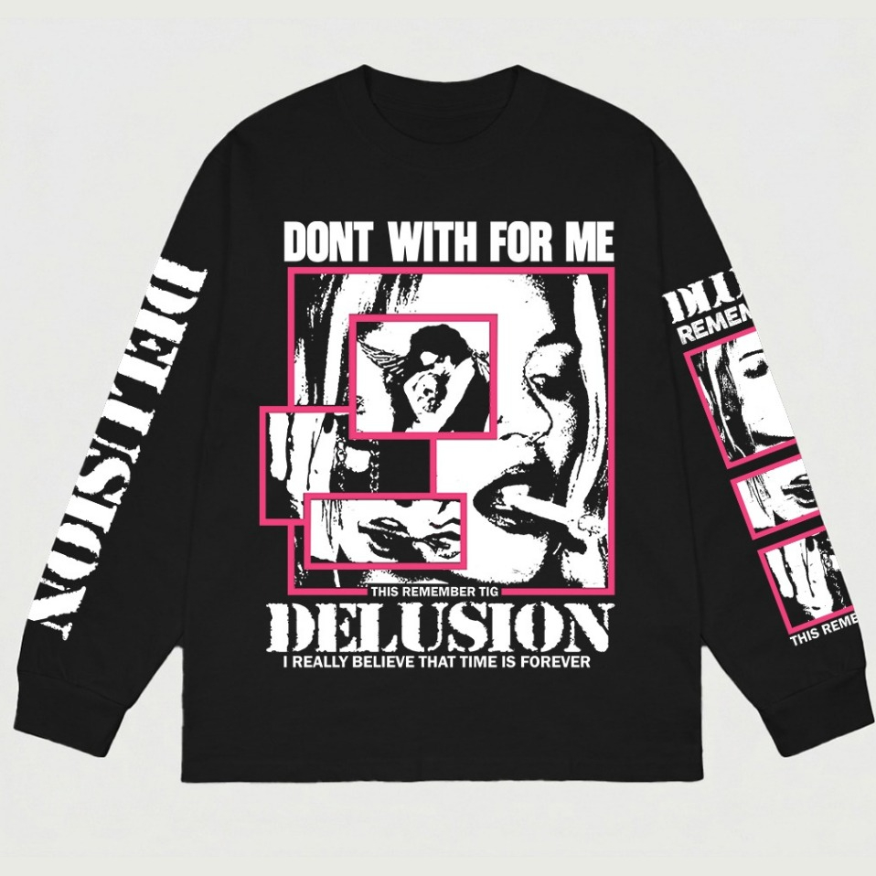 TIG LONGSLEEVE BASIC DELUSION 24S เสื้อยืดผ้าฝ้ายรวม