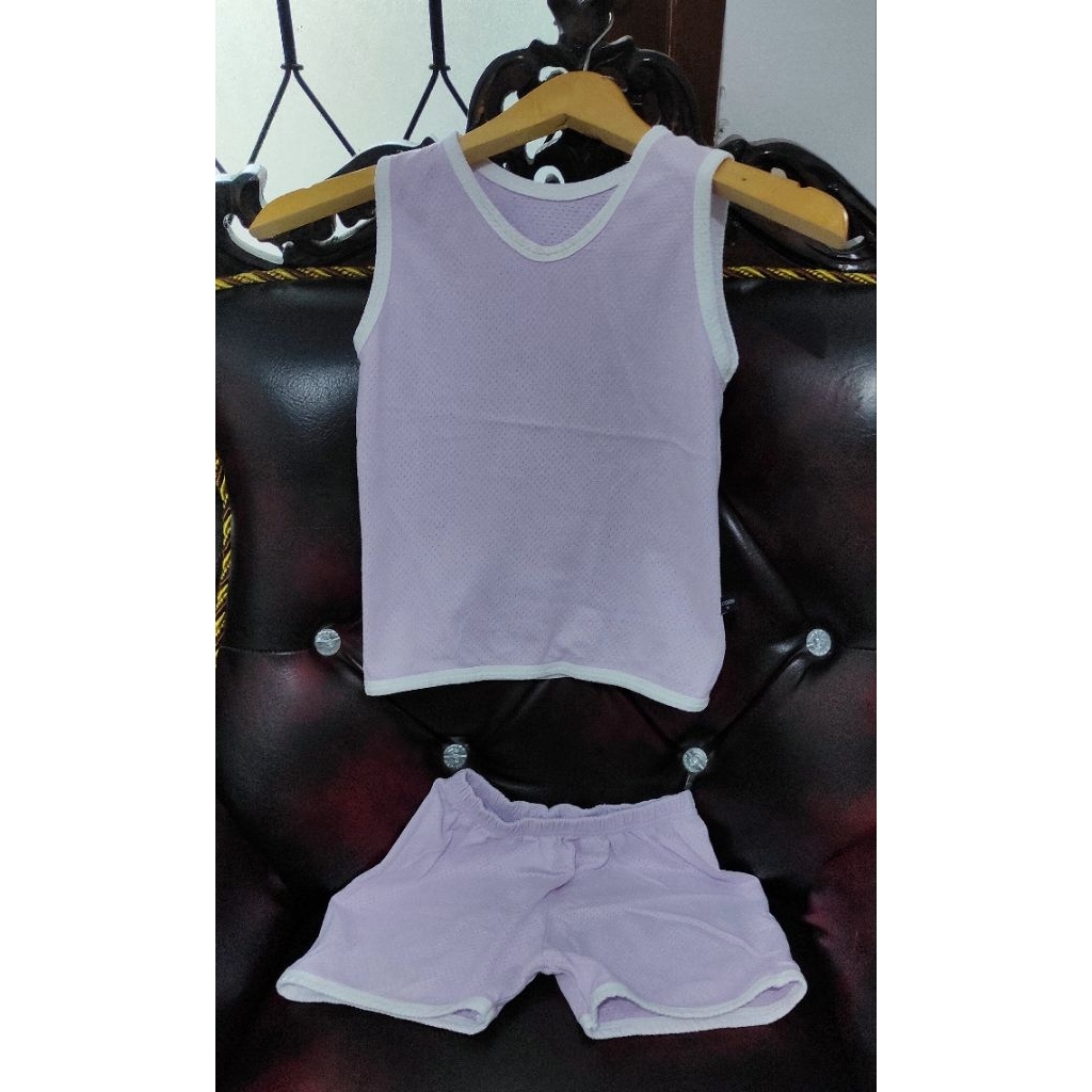 Preloved Childrens Kutung Suit 6-7 Years Old Lilac Color