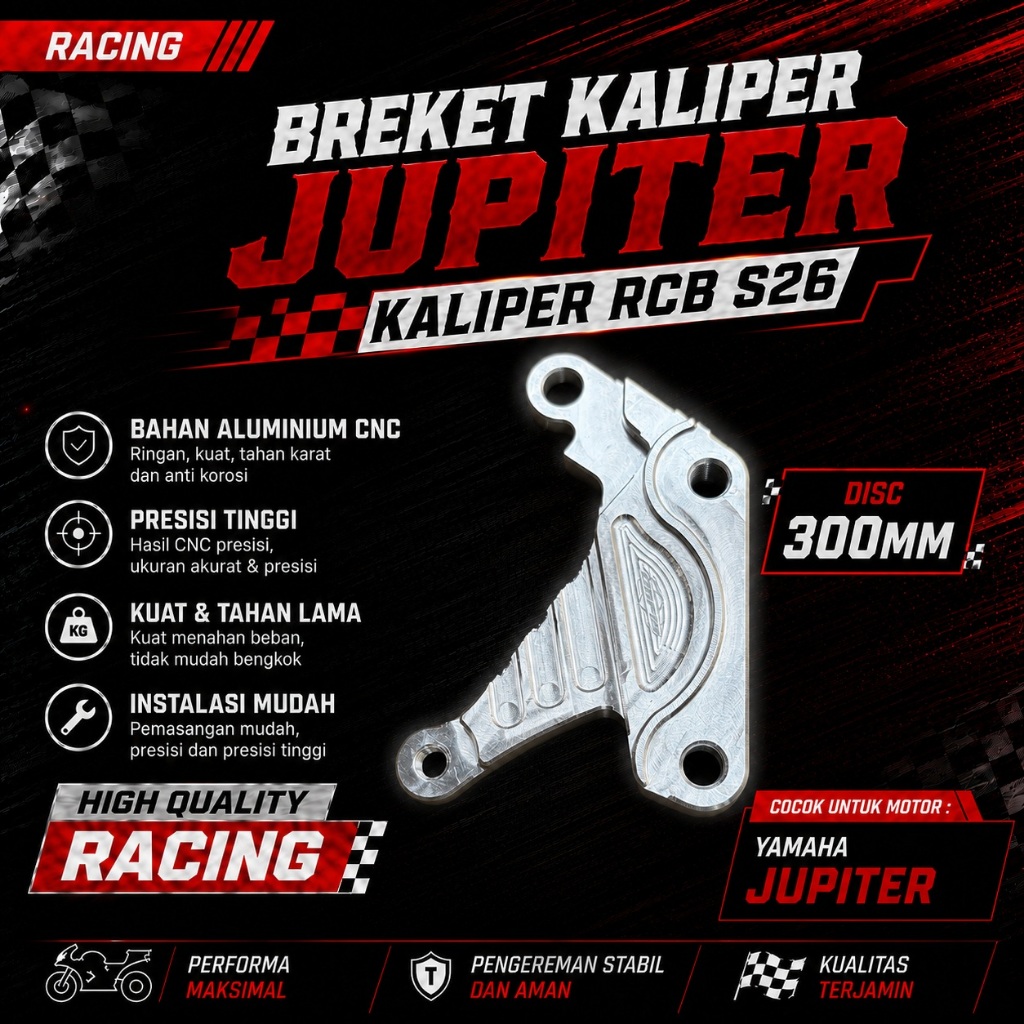 JUPITER CALIPER BRACKET RCB S26 DISC D300MM CALIPER
