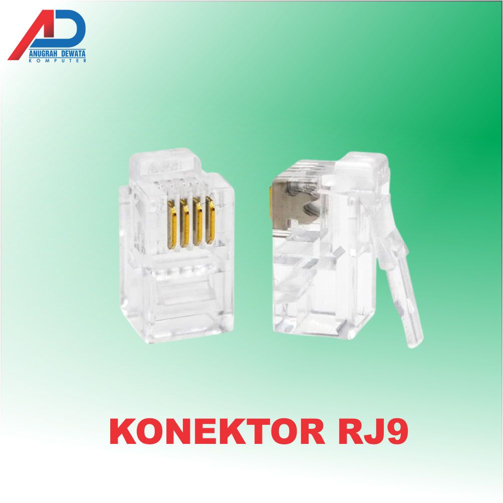 ขั้วต่อ RJ9 4P4C 4 Pin PLUG/ขั้วต่อ RJ9
