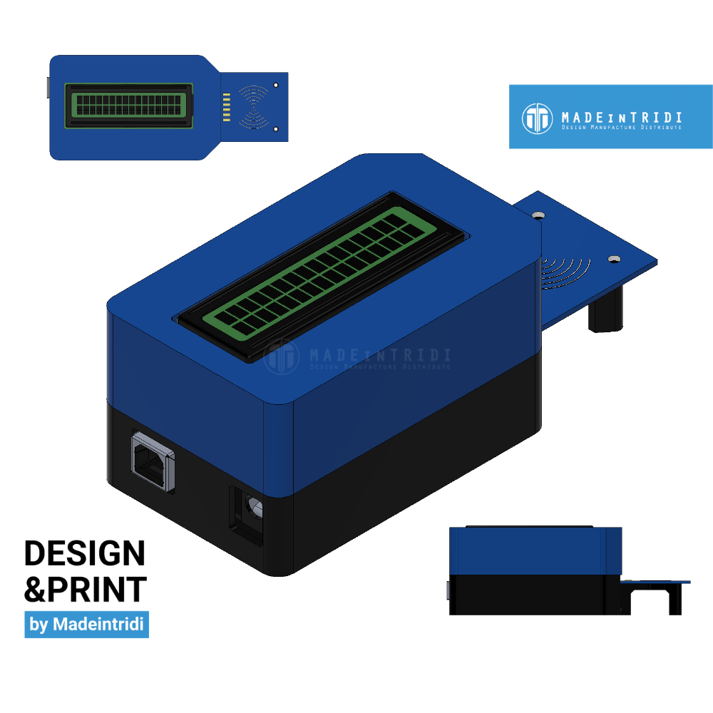 Madeintridi ปลอก ARDUINO PROJECT CASE arduino อินเทอร์เฟซ rfid lcd 16x2 i2c