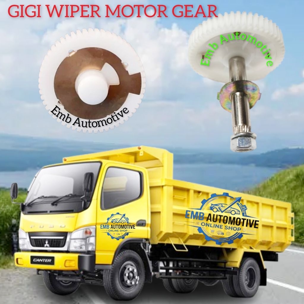 มอเตอร์ปัดน้ําฝนเกียร์ Canter Euro 4 / Euro 2 FE71 FE74 PS125 PS110 คุณภาพไต้หวัน FE71 FE 73 FE 74 F