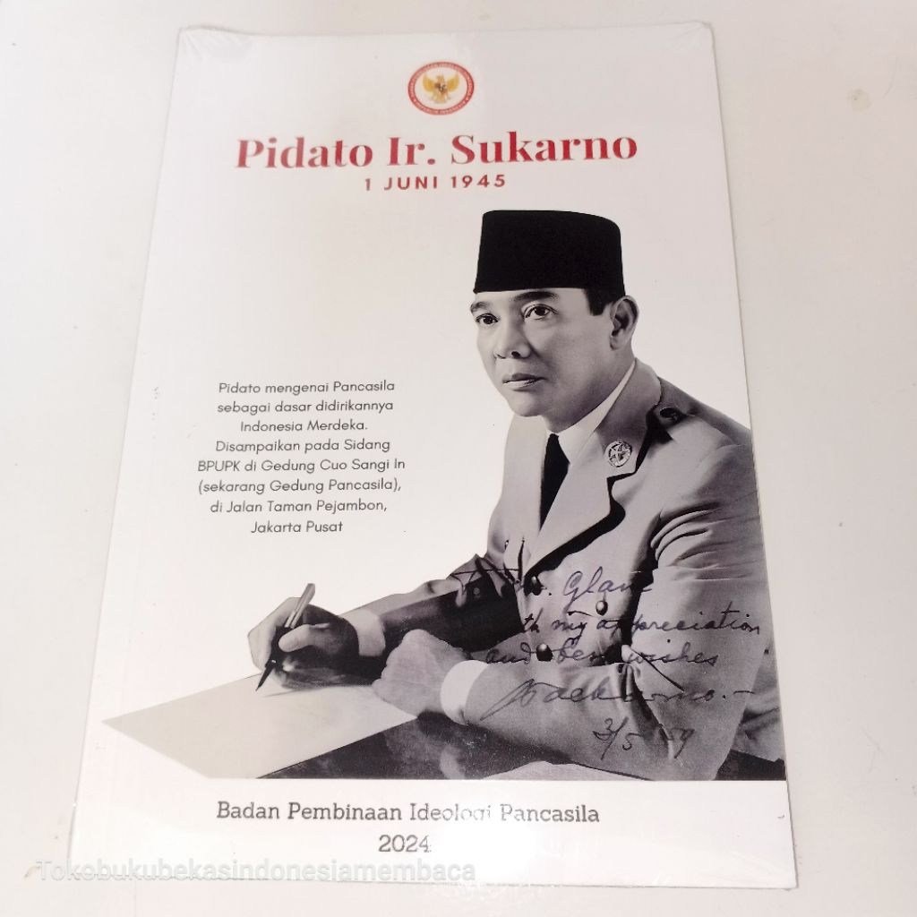 หนังสือ IR SPEECH SUGARNO1 JUNE 1945