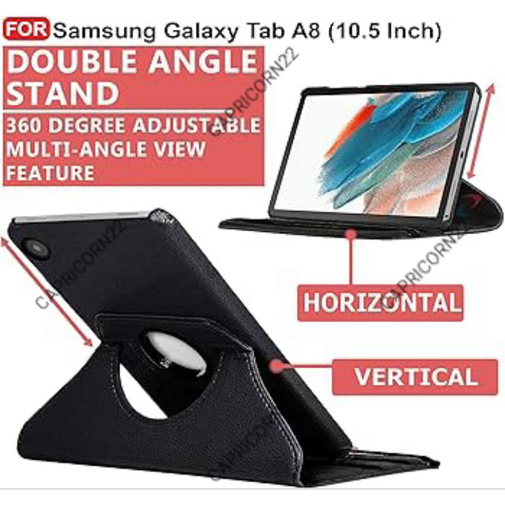 Samsung Galaxy Tab A8 10.5 Inch Leather Case - Flip Cover Stand Case Galaxy Tab A8 10.5"