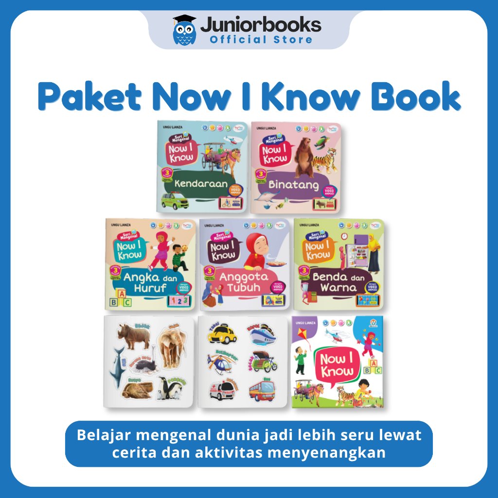 Ziyadbooks - หนังสือเด็กอัจฉริยะ - Now I Know Book Series รับรู้จัก 5 in 1