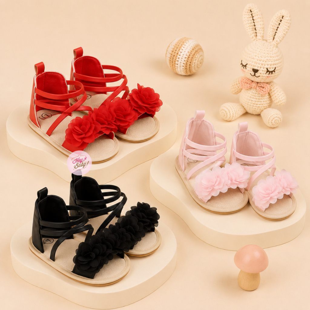 HEYBABY - รองเท้า VINNY RUFFLE prewalker สําหรับทารกและเด็กผู้หญิง