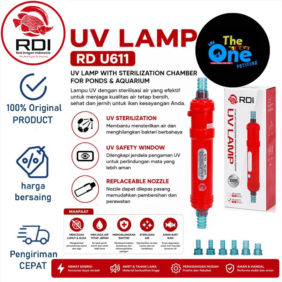 โคมไฟ UV RDI UV LAMP SERIES RDI-RD UV SERIES RDI U611 11W UV LAMP ปลอดภัย UV LAMP หลอด
