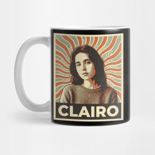 ศิลปะโปสเตอร์ย้อนยุคสไตล์ Clairo Hope - แก้วชา Clairo