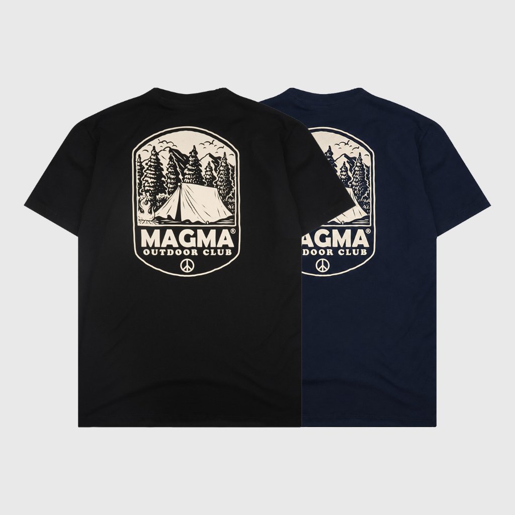Magma T shirt Sert 08 Navy 24s Magma Apparel เสื้อยืดผู้ชาย