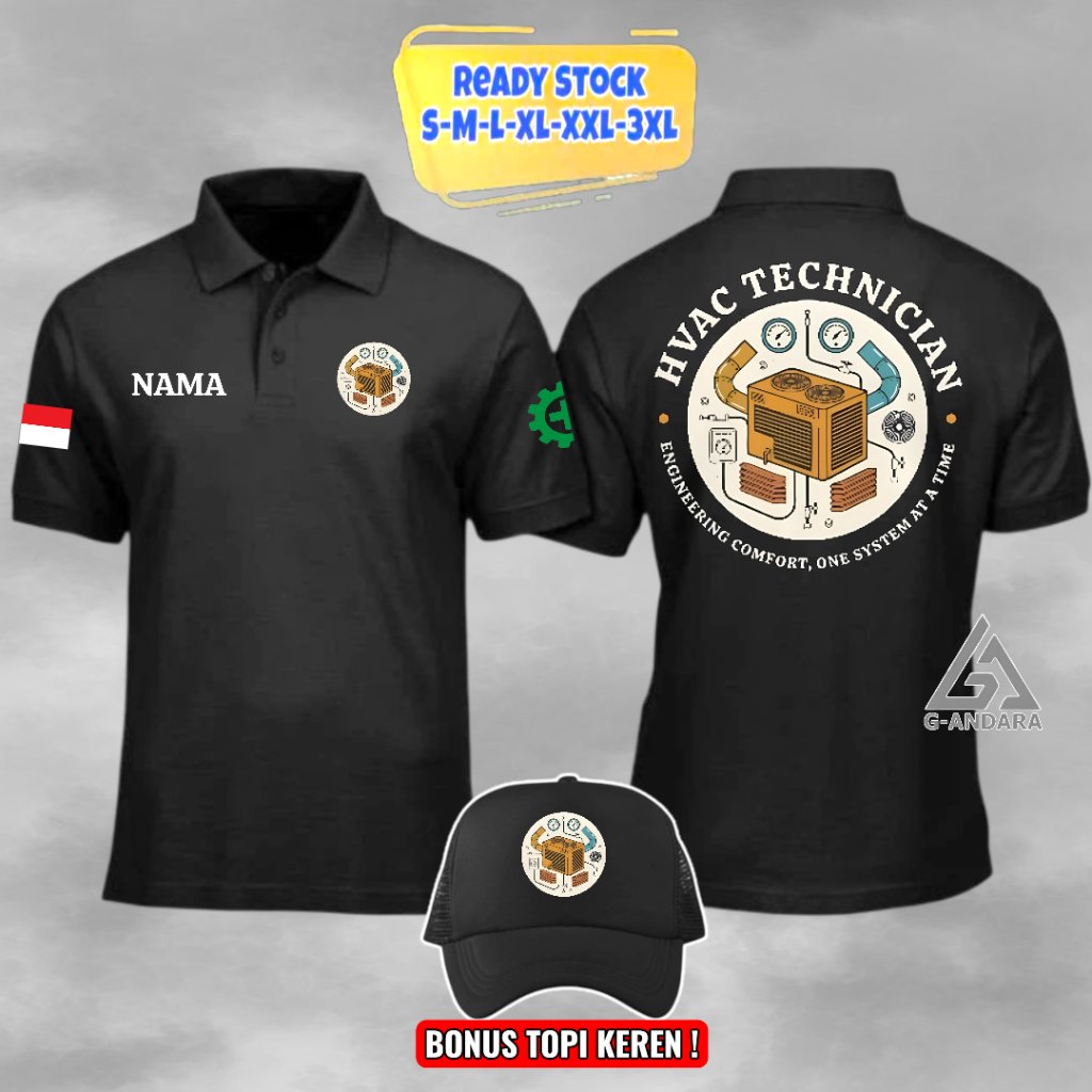 SAFETY FIRST HVAC TECHNICIAN PROFESSIONAL COLLAR เสื้อยืด TECHNICIAN REQUEST NAME COOL MATERIAL BONU