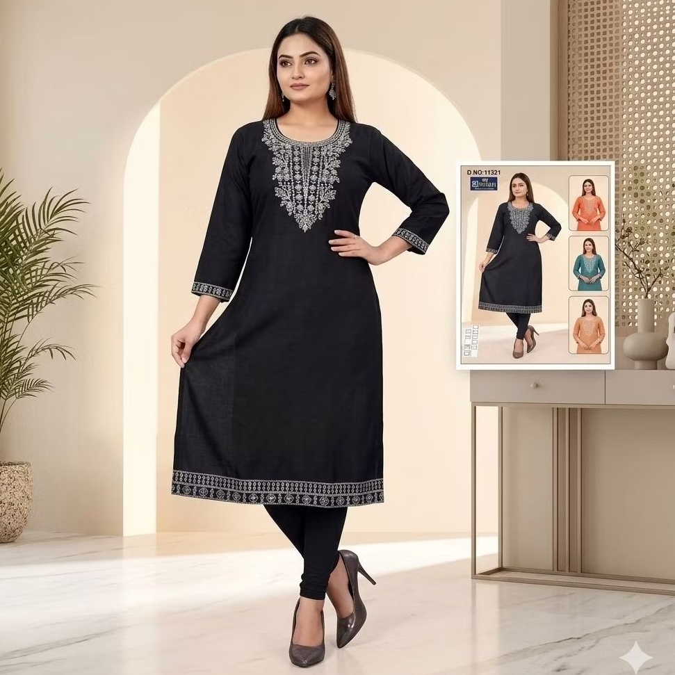 Kurti Single Premium / Indian Kurti Top L ถึง 5XL (Jjp)