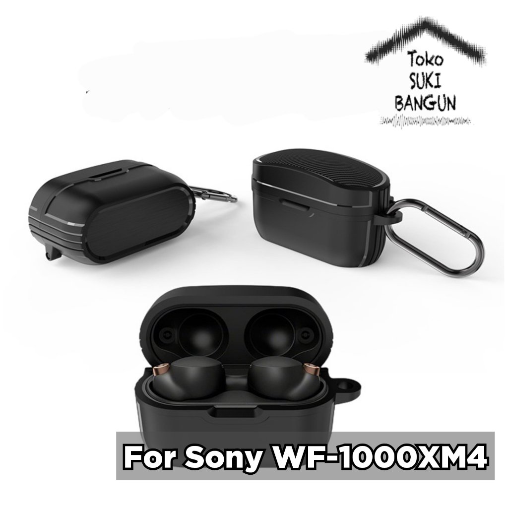 เคสสําหรับ Sony WF-1000XM4 ARMOR SIMPLE ฝาครอบแข็งปลอกกระเป๋า Protector WF1000XM4 WF 1000XM4