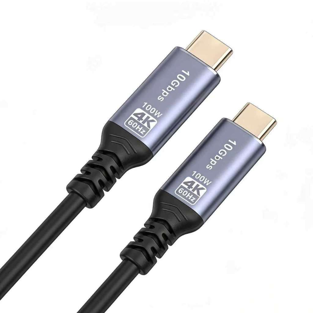 TYPE C ถึง TYPE C 100W PD 10Gbps 4K UHD-1.5Meter TYPE-C CABLE M/M-1.5M AISEN
