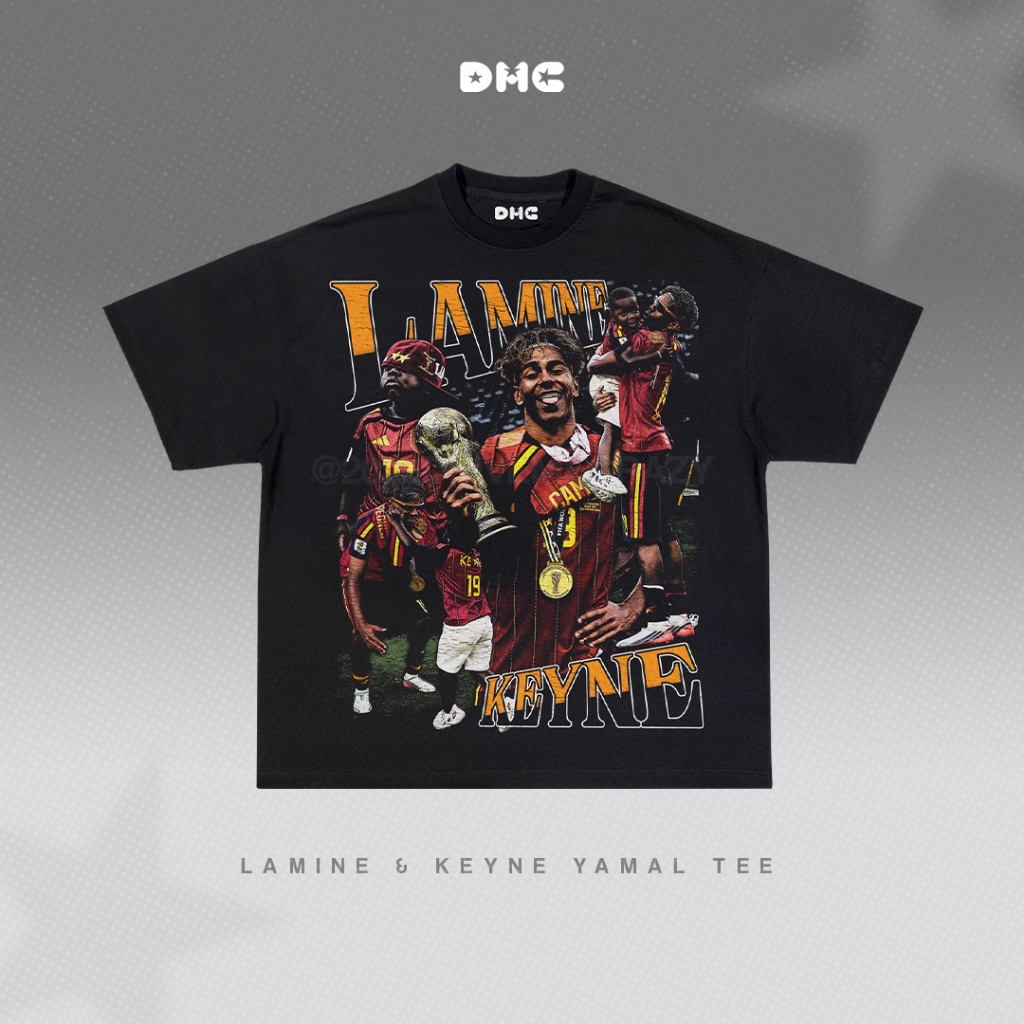 เสื้อยืดโอเวอร์ไซส์ฟุตบอล DMC Lamine Yamal "Yamal Bros"