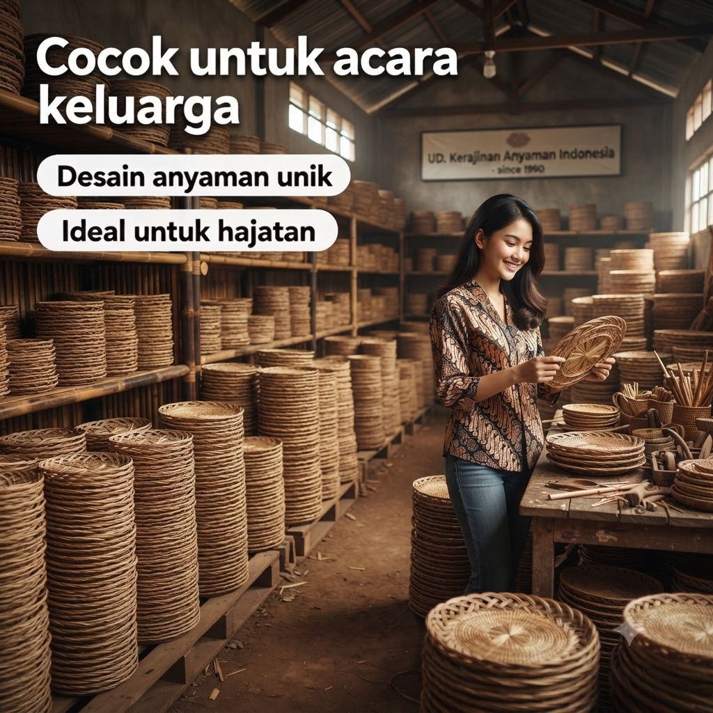 (UNIT PRICE) STICK PLATES / RATTAN PLATES หรือ PARTY PLATES - RS1