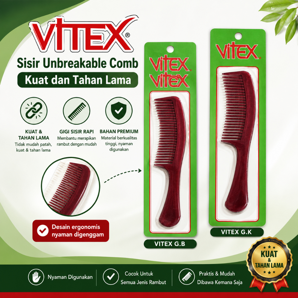 หวีไม่แตก VITEX – แข็งแรงและทนทาน
